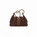 25 SUEDE CALFSKIN MINI HANDBAG BROWN