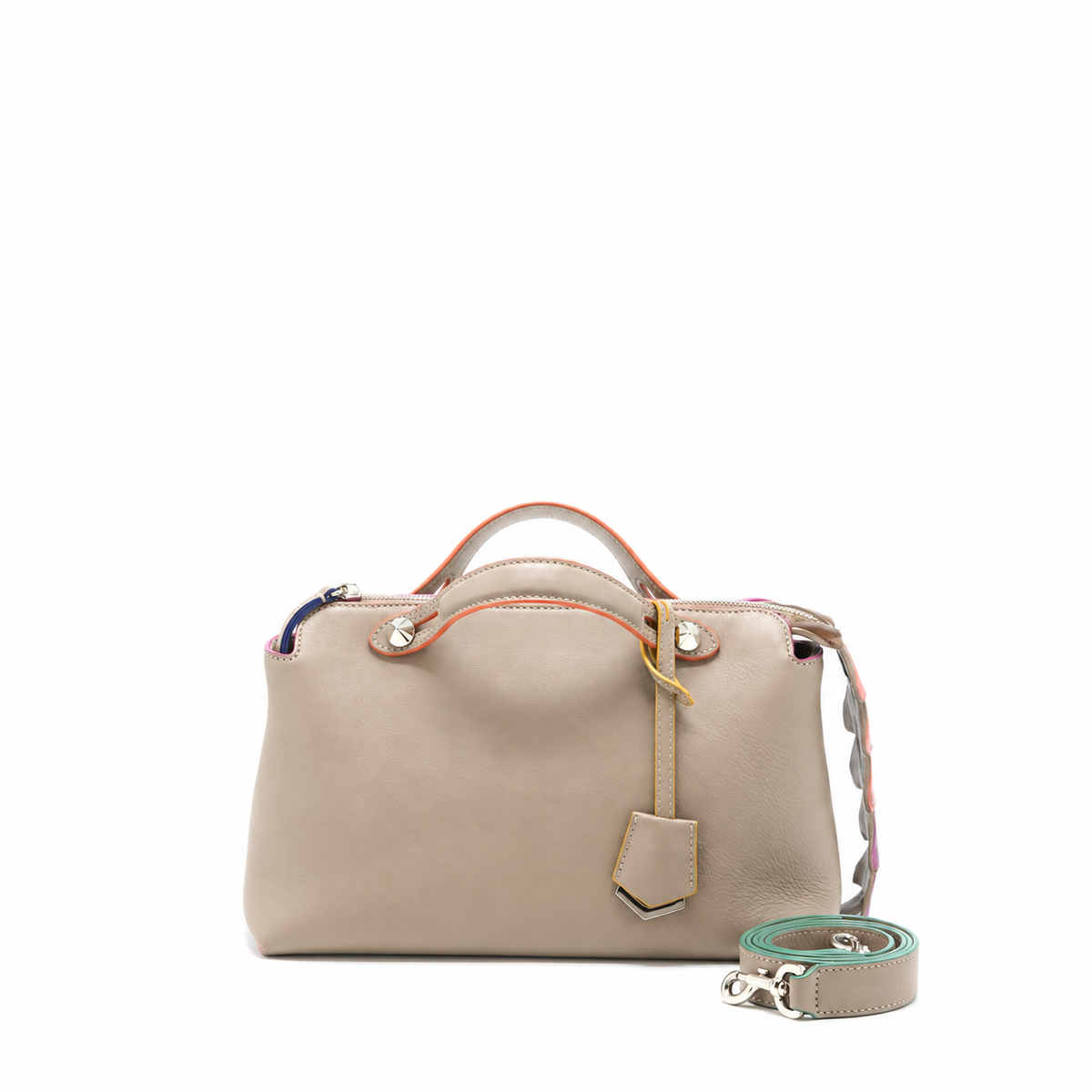 BY THE WAY BAG MUTILCOLOUR TAIL CALFSKIN BEIGE