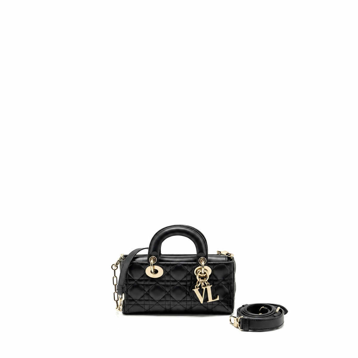 D-JOY SMALL  BAG LAMBSKIN BLACK