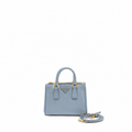 GALLERIA SAFFIANO MINI TOTE BAG LIGHT BLUE GHW
