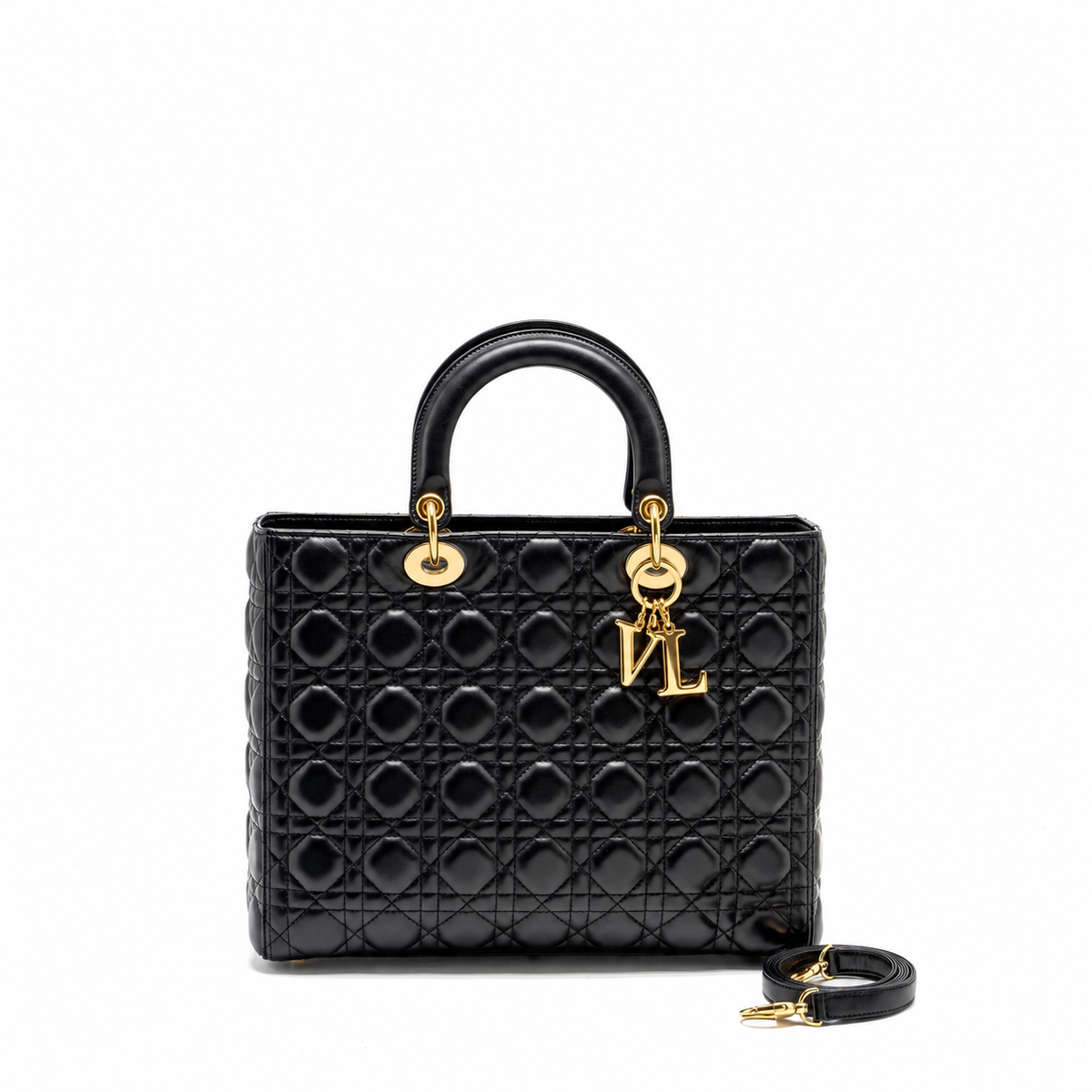LARGE LADY LAMBSKIN BLACK