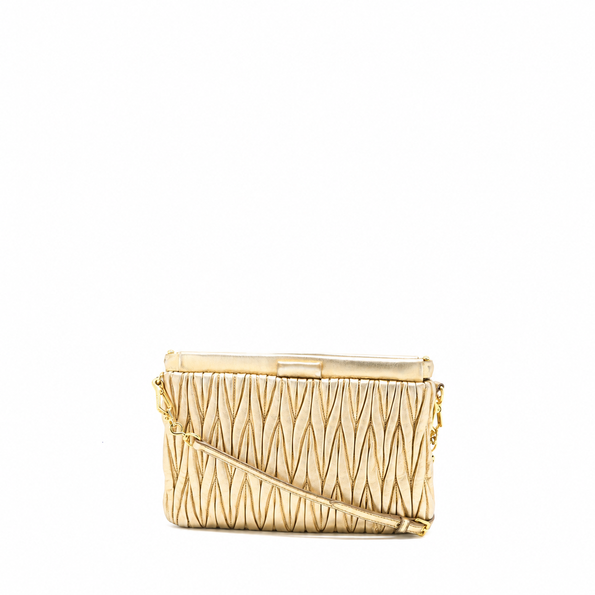 MATELASSE CROSSBODY BAG GOLD