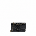 MEDIUM CLASSIC DOUBLE FLAP BAG CAVIAR BLACK