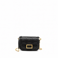 MINI BAGUETTE BAG MOTIF NAPPA LEATHER BLACK