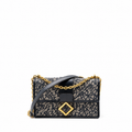 MONTAIGNE BAG BLUE OBLIQUE JACQUARD CANVAS