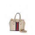OPHIDIA SMALL TOTE BAG CALFSKIN WHITE MULTICOLOUR