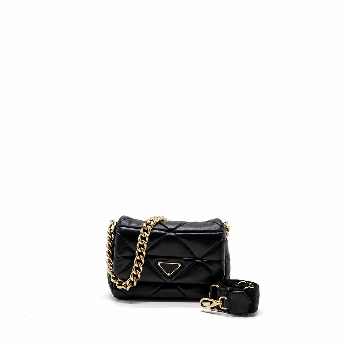PATTINA IN PELLE NAPPA PATCH BLACK GHW