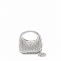 wander hobo bag Nappa leather silver